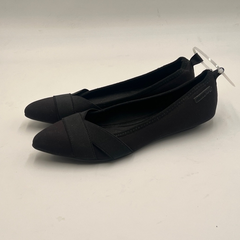 Anne Klein iflex Black Suede Ballet Flats - Picture 4 of 6